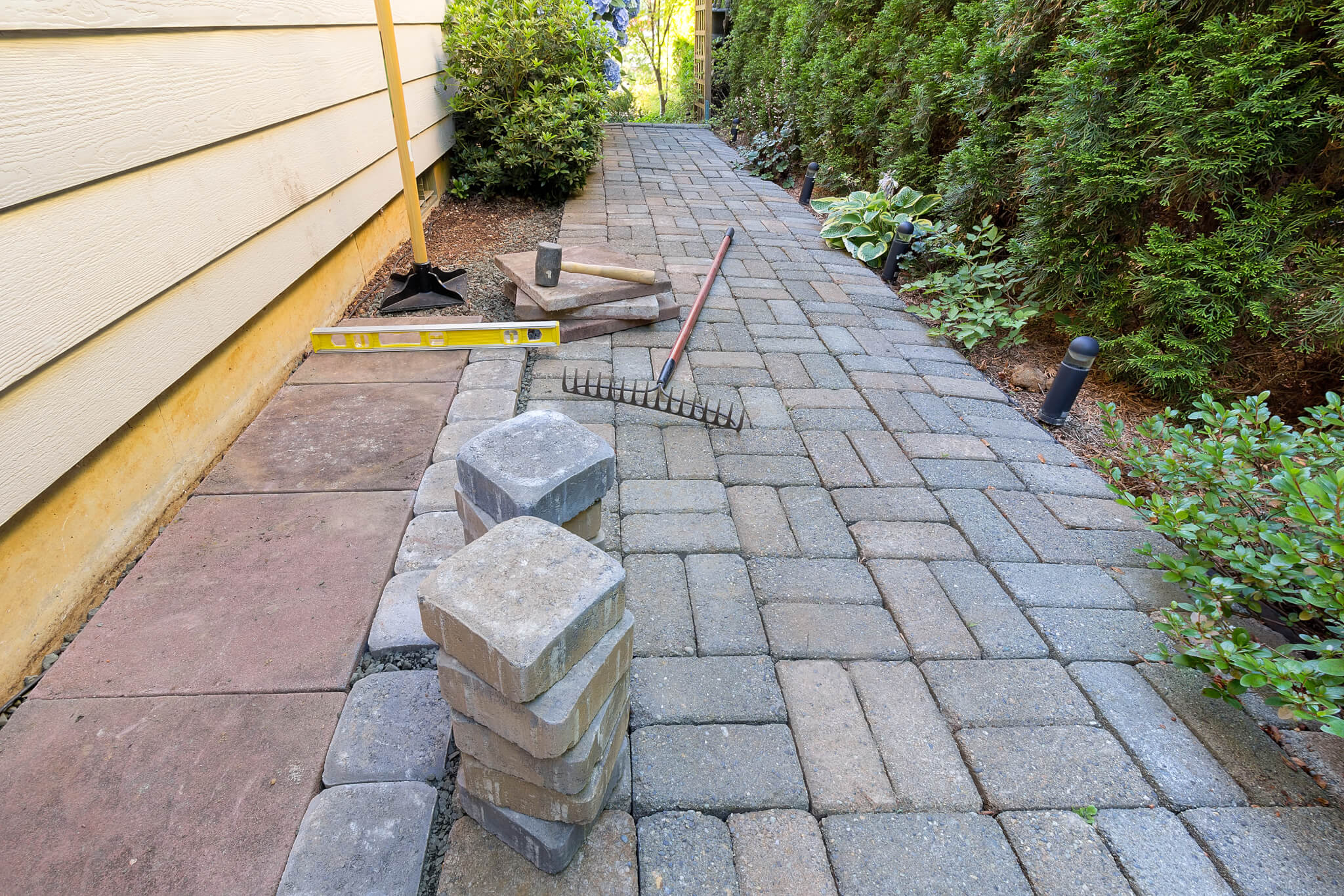 Hardscaping in Flour Bluff project 3