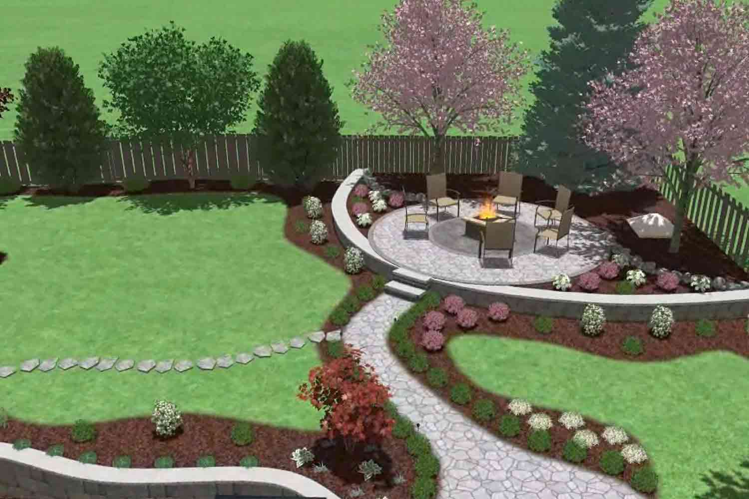 Landscape Design in Flour Bluff project 1